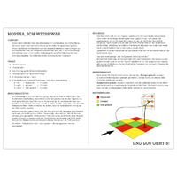 Hoppsa ich weiss was — Beschreibung