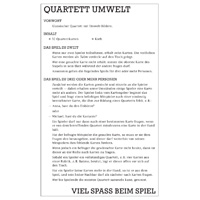 Quartett Umwelt — Beschreibung